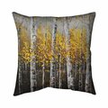 Begin Home Decor 26 x 26 in. Sunny Birch Trees-Double Sided Print Indoor Pillow 5541-2626-LA31-1